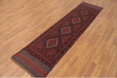 Hokku Designs Tribal Red Traditional Afghan Runner Rug 2x8