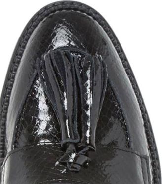 Dune Glossie tasselled patent-leather loafers