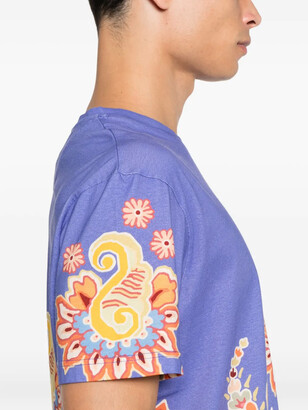 Etro floral-print paisley T-shirt - ShopStyle