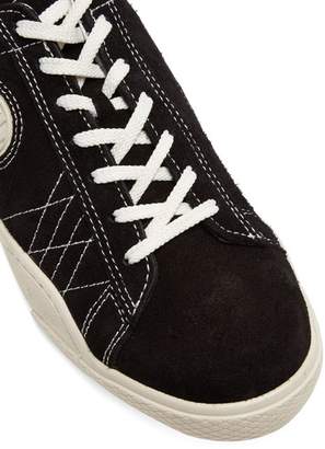 Eytys Wave Low Top Suede Trainers - Womens - Black