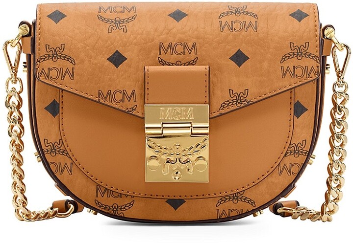 MCM Mini Patricia Round Crossbody Bag in Visetos - ShopStyle