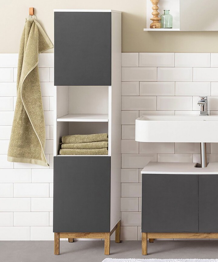 Dunelm Odell Tall Bathroom Unit Grey ShopStyle