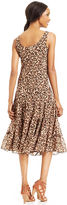 Thumbnail for your product : Jessica Howard Sleeveless Leopard-Print Midi Dress