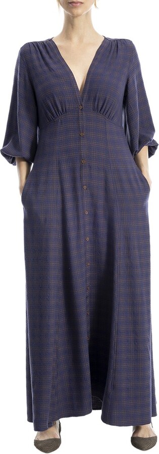 Max Studio Yarn-Dye Maxi Dress