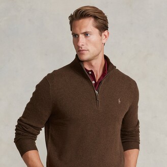 Ralph Lauren Merino Wool Quarter-Zip Sweater - Size S - ShopStyle
