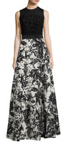 Thumbnail for your product : Escada Beaded Floral-Skirt Sleeveless Gown, Fantasy