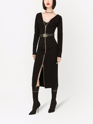 Dolce & Gabbana Zip-Fastening Midi Dress