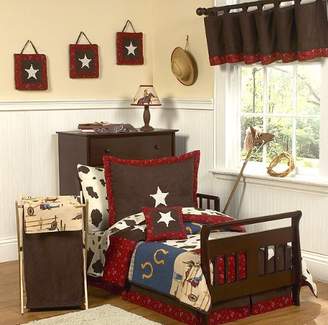 Sweet Jojo Designs Wild West Cowboy Western Toddler Bedding 5 pc set