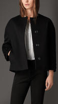 Thumbnail for your product : Burberry Wool Cashmere Dropped Shoulder Jacket
