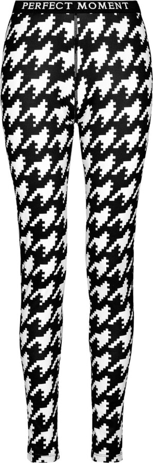 Perfect Moment Thermal houndstooth ski leggings - ShopStyle