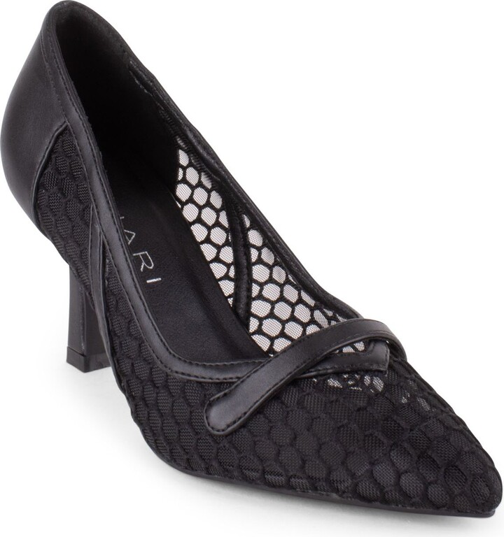 Tahari Mesh Kitten Heel Pumps - Duomo