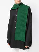Thumbnail for your product : Raf Simons logo knitted scarf