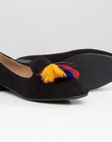 Thumbnail for your product : Glamorous Tassel Black Slipper Shoes