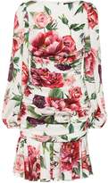 Thumbnail for your product : Dolce & Gabbana Floral-printed stretch-silk dress