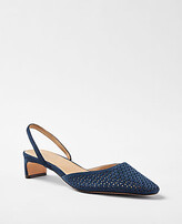 Thumbnail for your product : Ann Taylor Suede Blade Heel Slingback Pumps
