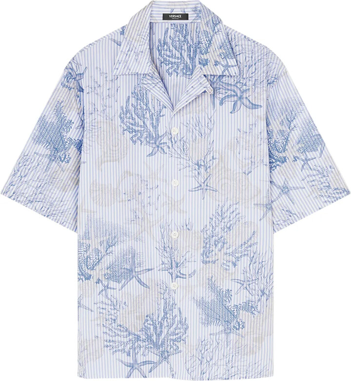 Versace Barocco Sea striped shirt
