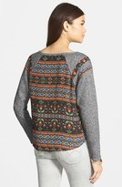Thumbnail for your product : Paper Crane Print Back Crop Sweater (Juniors)