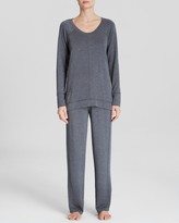 Thumbnail for your product : Donna Karan Sleepwear Luxe French Terry Pajama Set