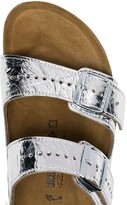 Thumbnail for your product : Rick Owens silver metallic X Birkenstock arizona sandals