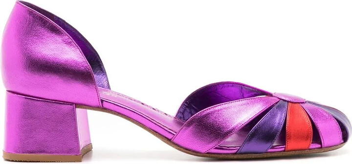 Sarah Chofakian Marjorie panelled pumps