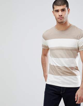 Selected T-Shirt With Block Stripe