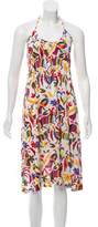 Thumbnail for your product : Nieves Lavi Printed Halter Midi Dress