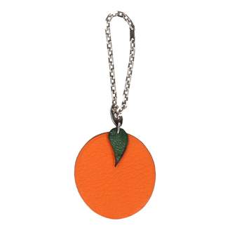 Hermes \N Orange Leather Bag charms