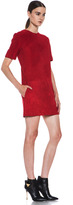 Thumbnail for your product : Jenni Kayne Suede Shirt Dress in Scarlet