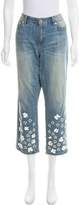 Thumbnail for your product : Michael Kors Embellished Mid-Rise Jeans