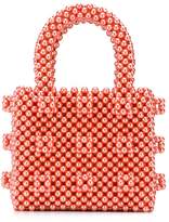 Thumbnail for your product : Shrimps embellished beaded tote