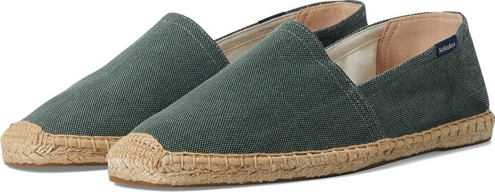 Soludos Original Espadrille Men's Shoes Vintage Green : EU 45 (US Men's 11-11.5) D - Medium, Canvas/Cotton