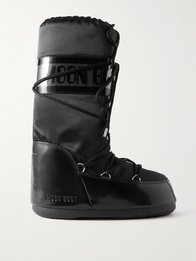 Moon Boot Icon Glance Shell And Pvc Snow Boots - Black