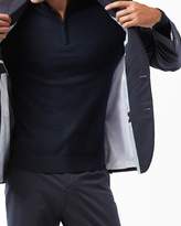 Thumbnail for your product : Express Classic Navy Cotton Sateen Suit Jacket