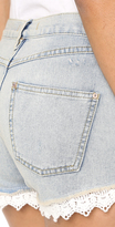 Thumbnail for your product : Free People Lacy Cutoff Shorts