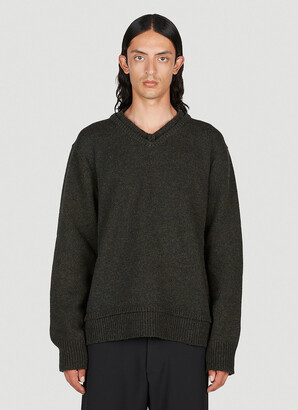 Elbow Patch Ribbed Pullover - Men - OBSOLETES DO NOT TOUCH