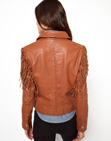 Thumbnail for your product : Levi's Levis Fringed Leather Jacket