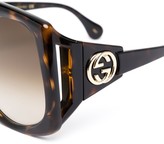 Thumbnail for your product : Gucci Eyewear Angular-Frame Oversized Sunglasses