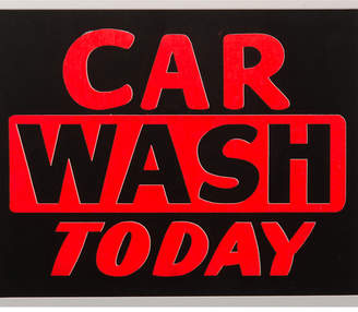 Rejuvenation Framed NOS Car Wash Sign