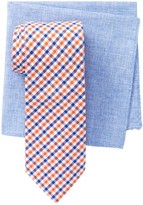 Thumbnail for your product : Alara Carnegie Check Tie & Pocket Square Box Set