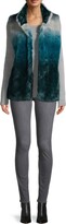 Thumbnail for your product : Jocelyn Ombre Faux Fur Roadie Vest With Stand Collar