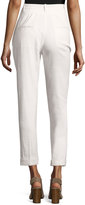 Thumbnail for your product : Isabel Marant Slim-Leg Cuffed Pants, White