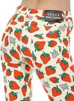 Thumbnail for your product : Gucci Printed Stretch Cotton Twill Jeans