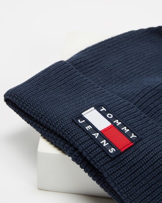 Tommy Jeans Navy Beanies - Heritage Beanie - Size One Size at The Iconic