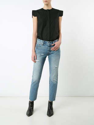 Levi's cropped tapered jeans
