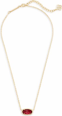 Elisa Gold Pendant Necklace in Navy Abalone | Kendra Scott