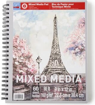 Mixed Media Medium Weight Paper Pad by Artist's Loft™ 9" x 12"