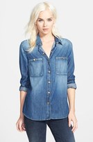 Thumbnail for your product : 7 For All Mankind Slim Boyfriend Denim Shirt