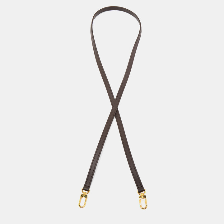 Louis Vuitton Dark Brown Leather Shoulder Bag Strap ShopStyle
