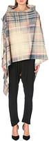 Thumbnail for your product : Anglomania Gaia checked wool-blend cape