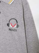 Thumbnail for your product : Fendi Kids printed logo polo shirt
